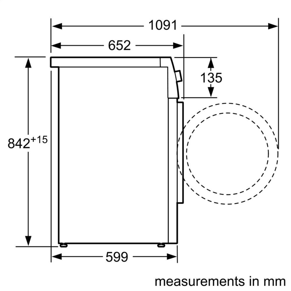 800 Series Cond. Dryer - 208/240V, Cap. 4.0 cu.ft., 15 Cyc.,63 dBA, SS Drum, Chr. Rev./Door Int. Light, ENERGY STAR