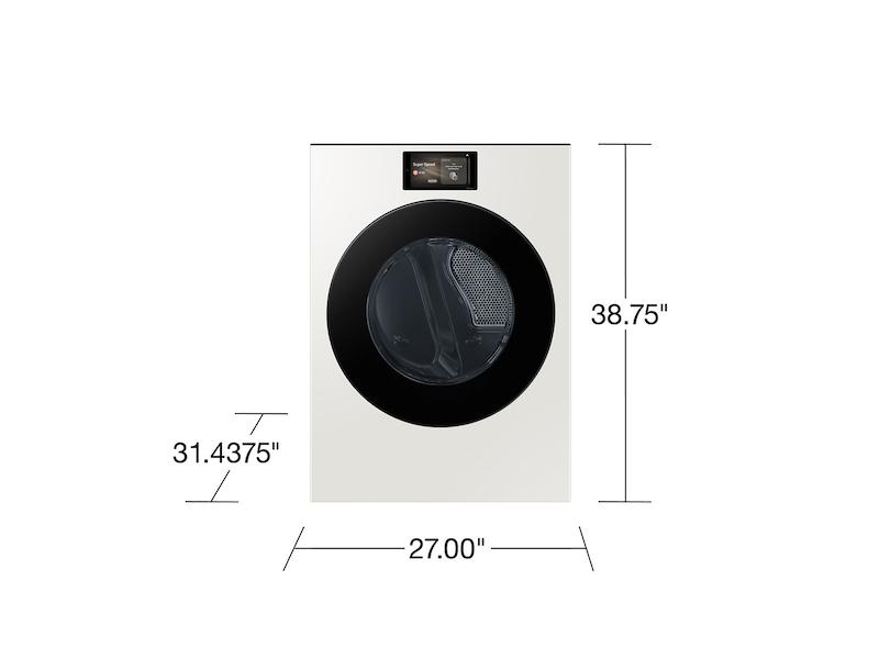7.6 cu. ft. Bespoke AI Ultra Capacity Front Load Electric Dryer with AI Home and AI OptiDry+ in Ivory