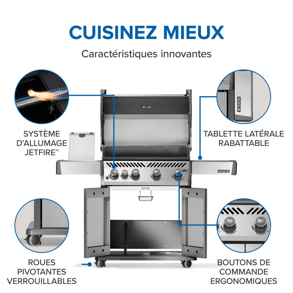 Rogue 525 SB with Range Side Burner , Natural Gas, Stainless Steel