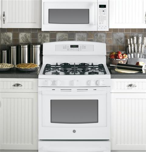 GE Profile™ Series 30" Dual-Fuel Free-Standing Range with Warming Drawer