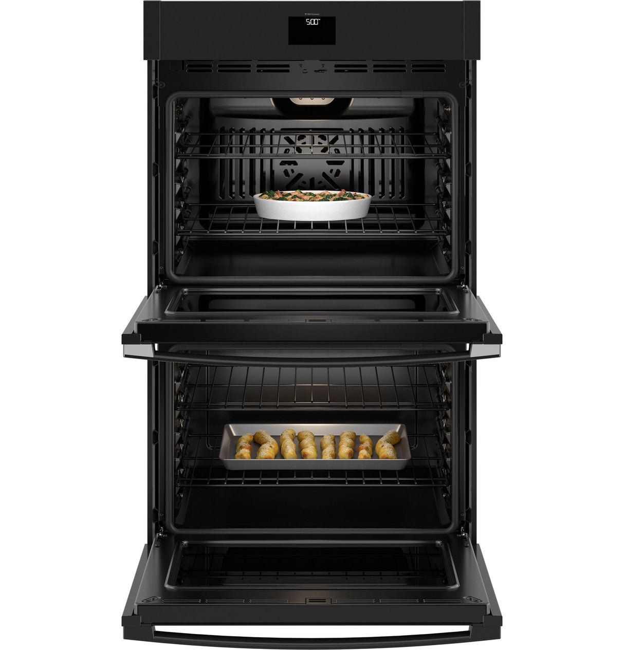 GE® 30" Smart Built-In Self-Clean Convection Double Wall Oven with No Preheat Air Fry