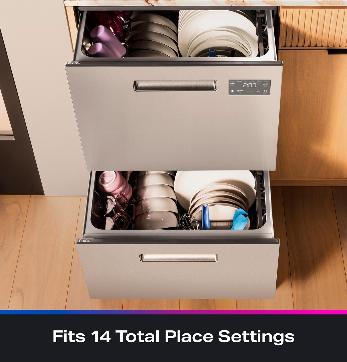 GE Profile™ Dishwasher Double Drawer
