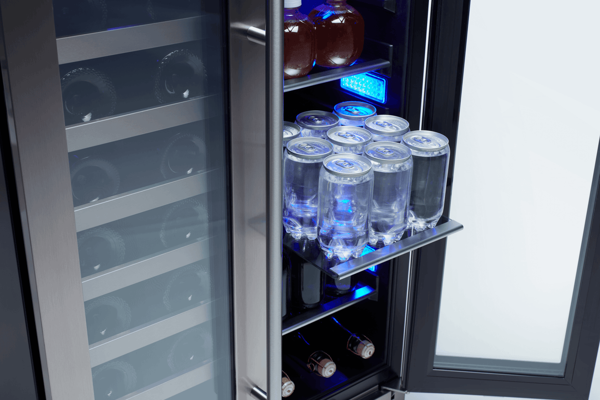 Presrv Wine Bev Cooler, 24in UC, SS+Gls, Fr Dr, 2Z