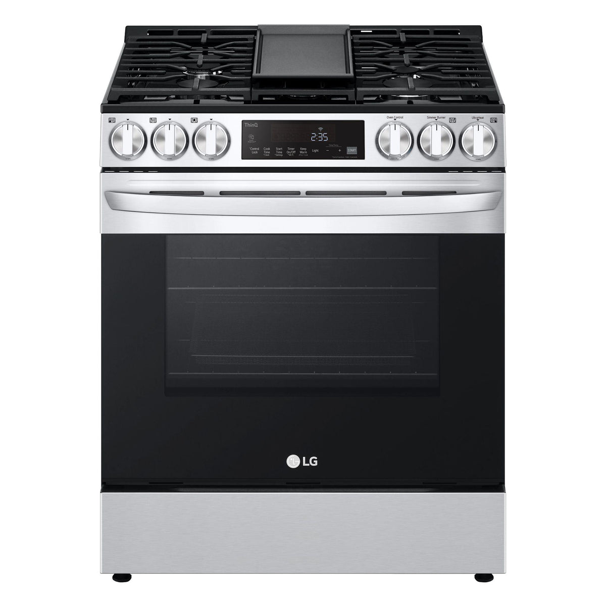 5.8 cu ft. Smart Wi-Fi Enabled Fan Convection Gas Slide-in Range with Air Fry & EasyClean®