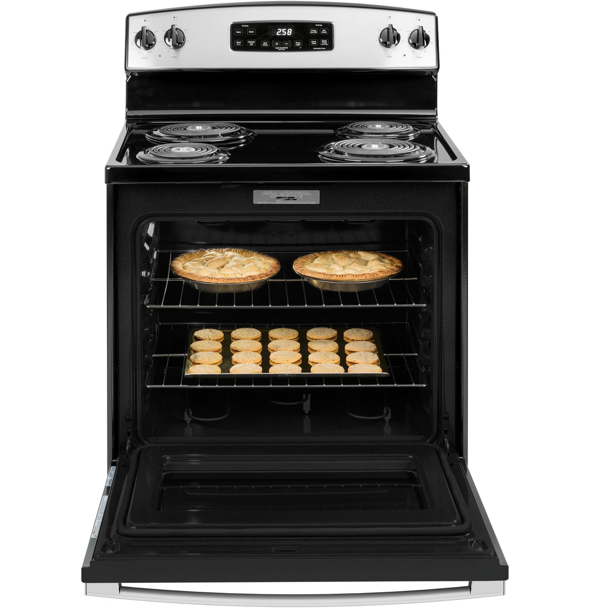 GE® 30" Free-Standing Self-Clean Electric Range