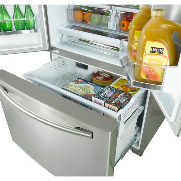 36" Wide, 31 cu. ft. French Door Refrigerator, with Dual Ice Maker (Stainless Steel)