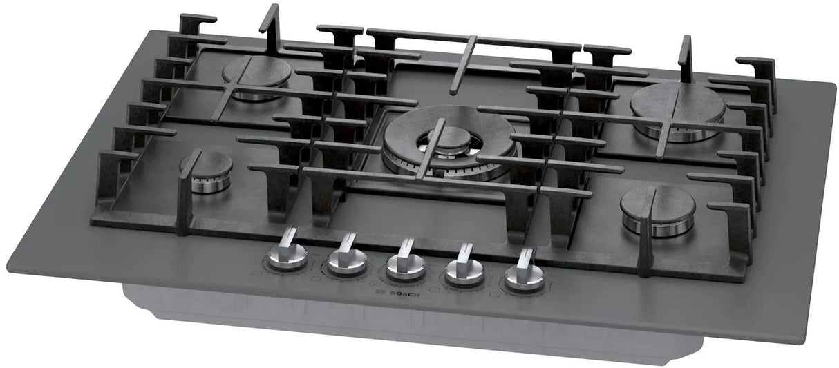 Benchmark® Gas Cooktop 30'' Tempered glass, Dark silver