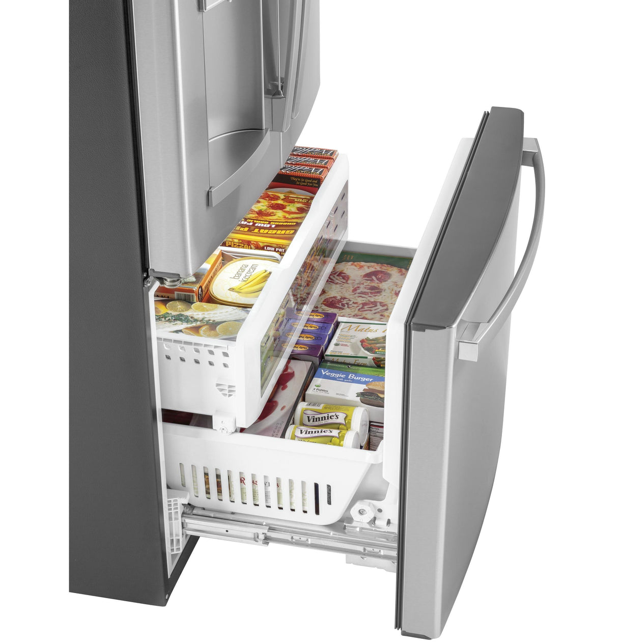 GE® 27.7 Cu. Ft. Fingerprint Resistant French-Door Refrigerator with Door In Door