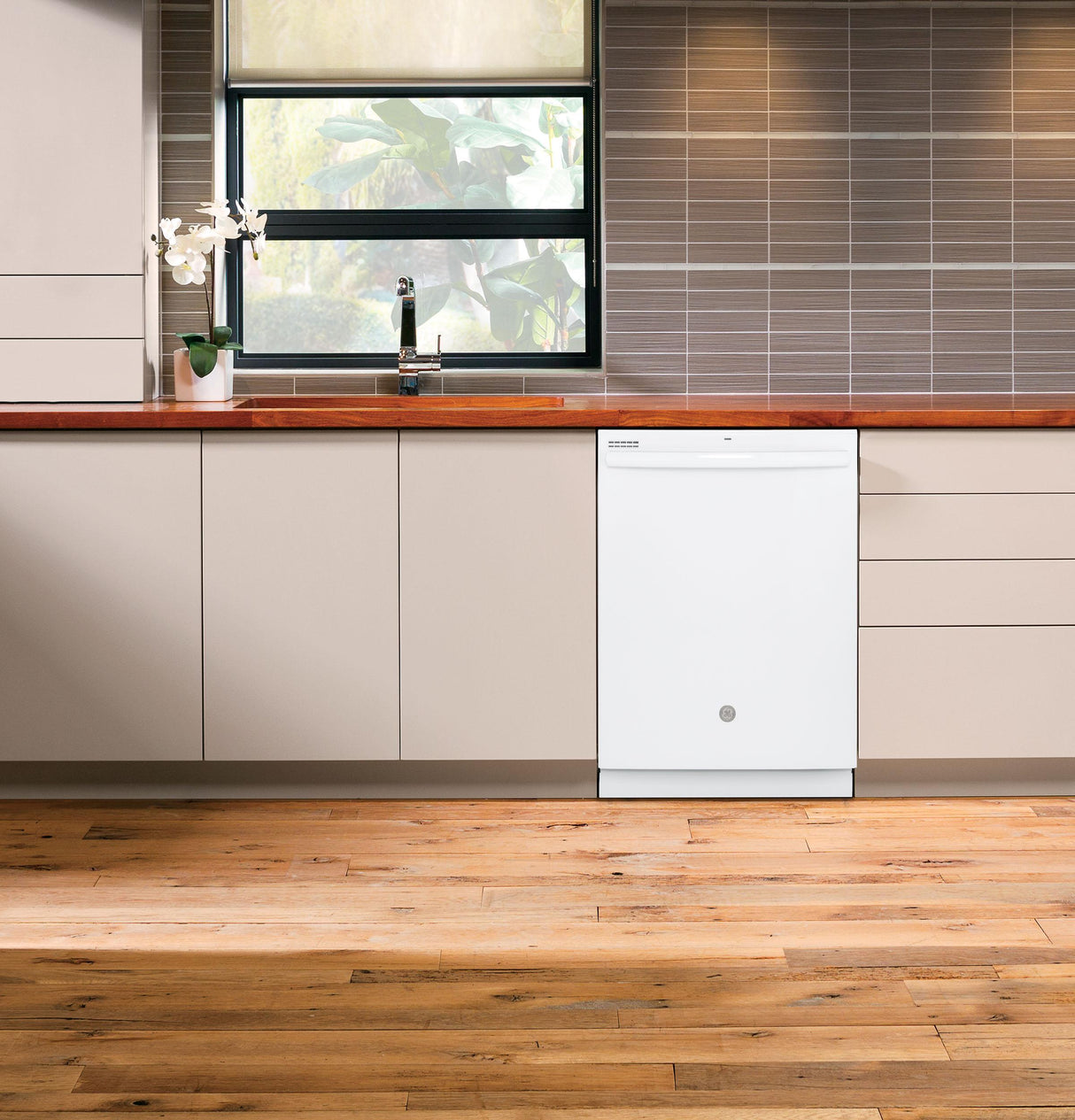 GE® ENERGY STAR® Top Control with Plastic Interior Dishwasher with Sanitize Cycle & Dry Boost
