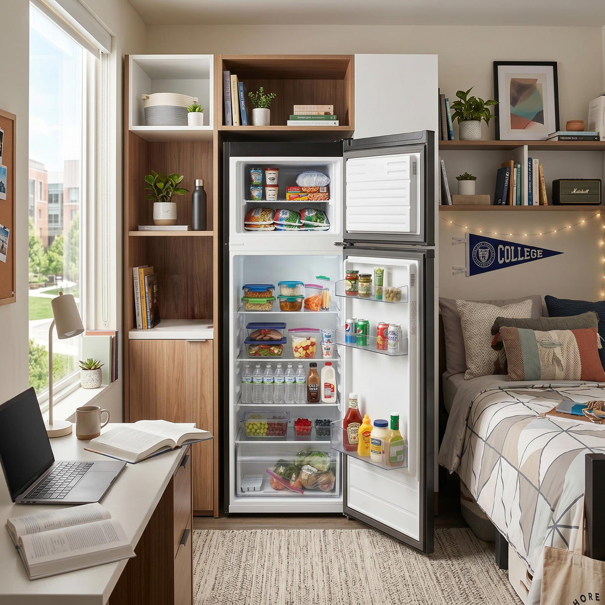Element 21.3 in. 7.4 cu. ft. Compact Top Freezer Refrigerator - Stainless Steel