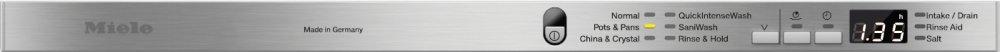 Fully-integrated, full-size dishwasher with hidden control panel, 3D+ cutlery tray and CleanTouch Steel panel