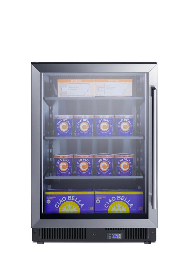 24" Wide Commercial Display Freezer