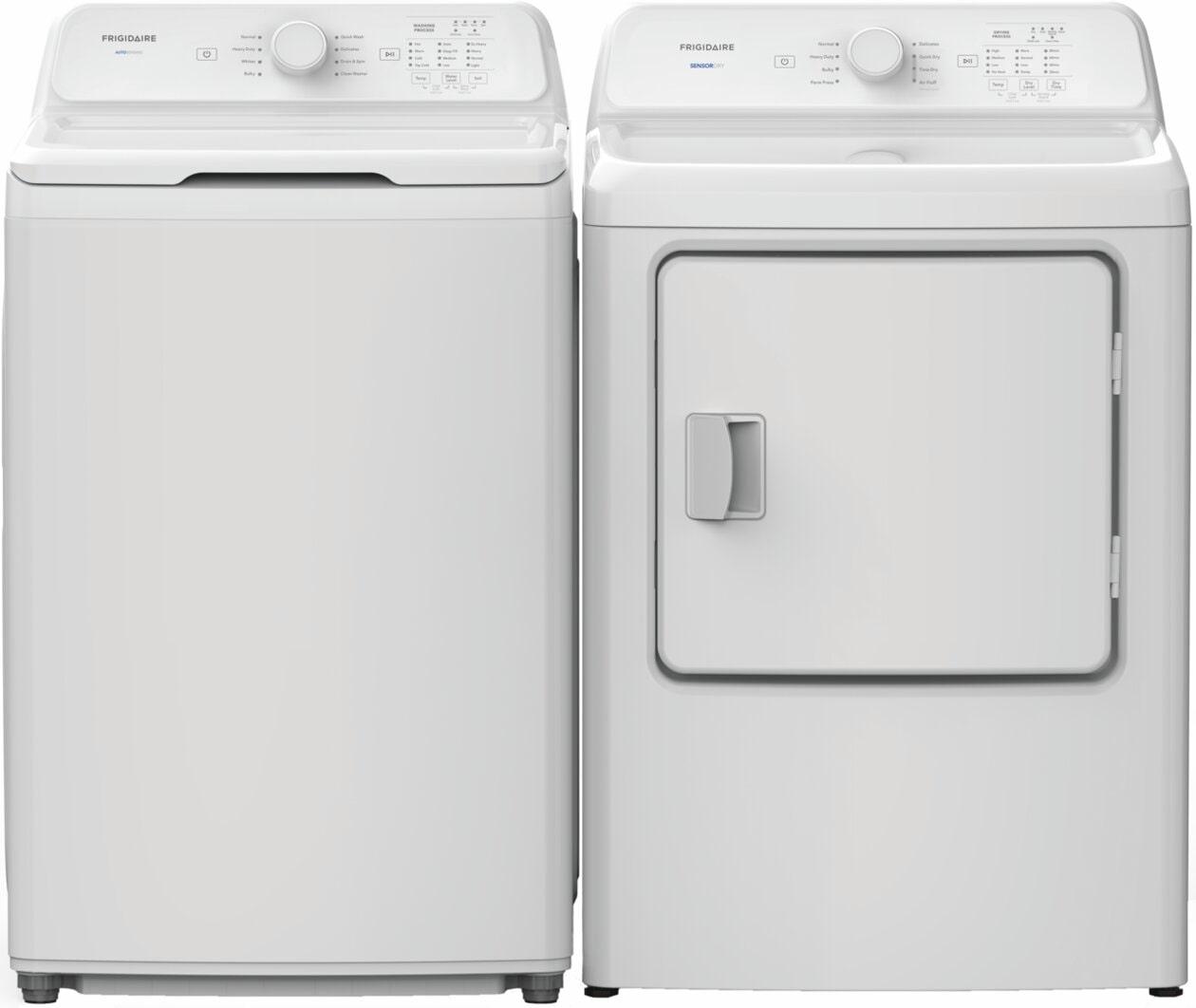Frigidaire Side-by-Side Top Load Washer and Electric Dryer Set - White