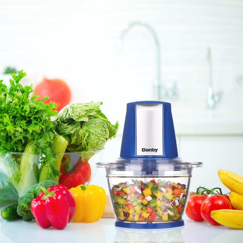 Danby 4 Cup Food Chopper in Black Stainless Steel