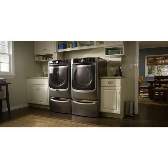Maytag® Large Capacity Gas Dryer with Refresh Cycle with Steam and PowerDry System ? 7.4 cu. ft. - Metallic Slate
