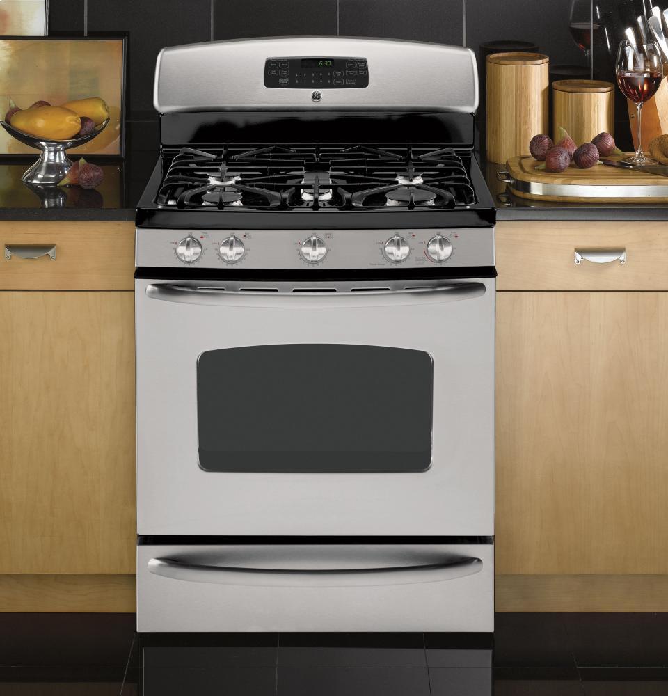 GE® 30" Free-Standing Gas Range with Warming Drawer