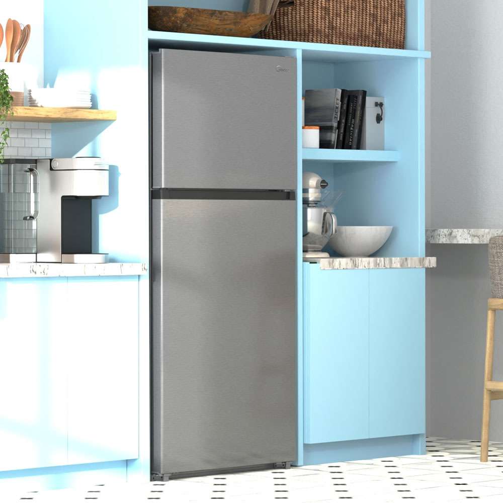 Midea 18 cu. ft. Counter-Depth Top-Freezer Refrigerator (Stainless Steel)