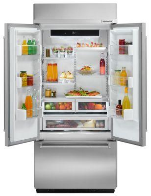 20.8 Cu. Ft. 36" Width Built In Panel Ready French Door Refrigerator