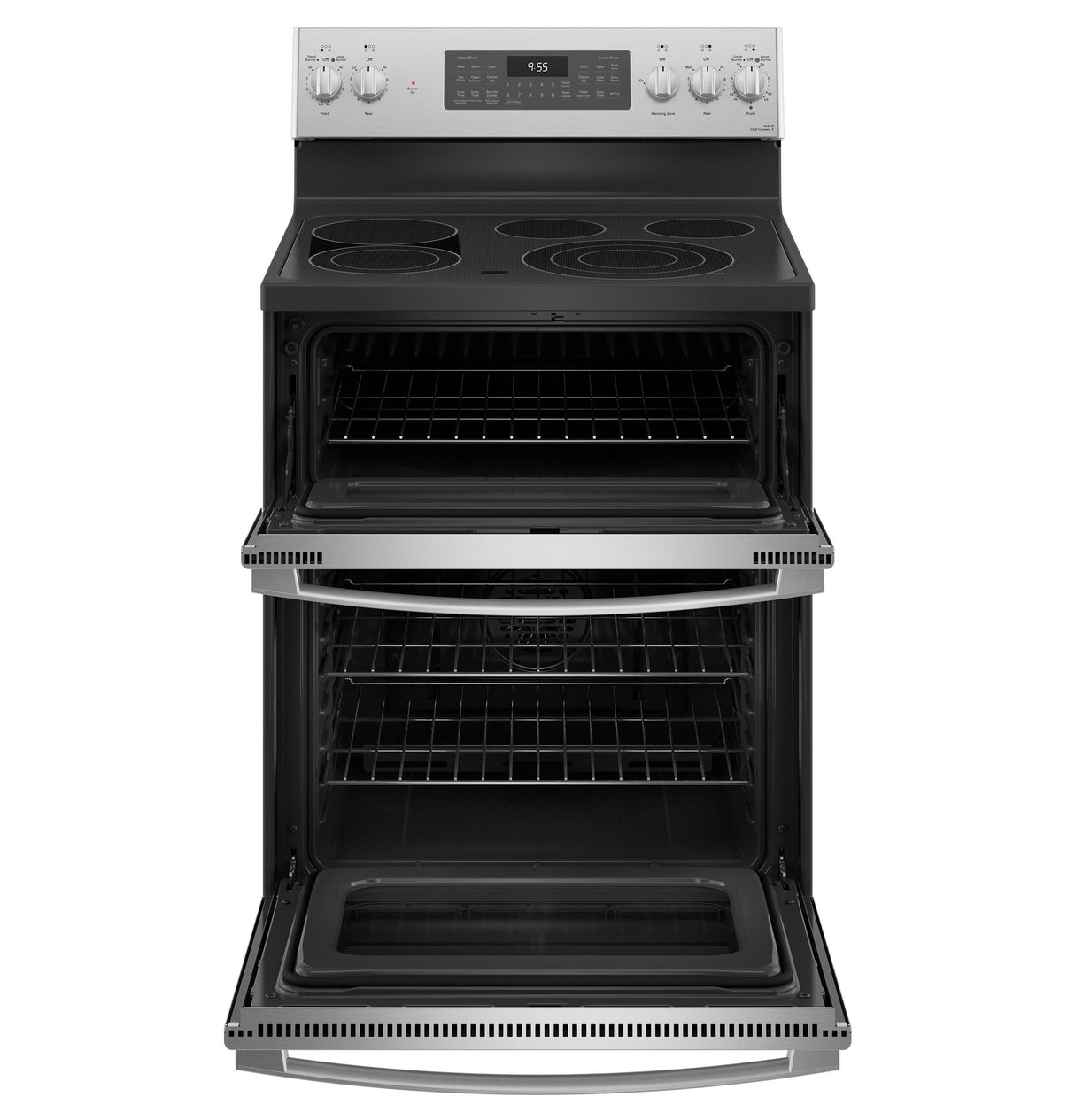 GE Profile™ 30" Smart Free-Standing Electric Double Oven Convection Range with No Preheat Air Fry