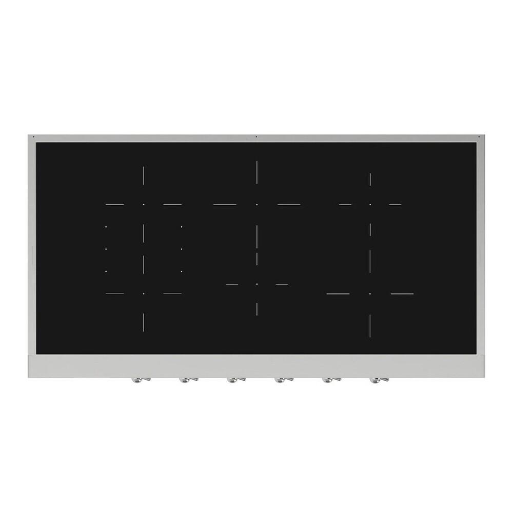 ILVE UHCPI486NSSC Nostalgie II 48 inch Built-In Induction Rangetop with 6 Elements, Stainless Steel (Chrome)
