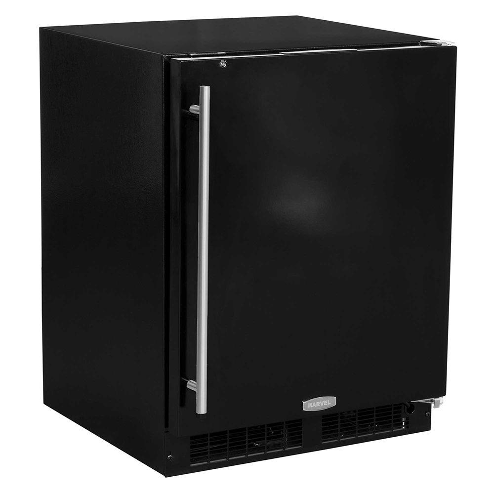 24-In Low Profile Built-In All Refrigerator With Maxstore Bin with Door Style - Black, Door Swing - Right