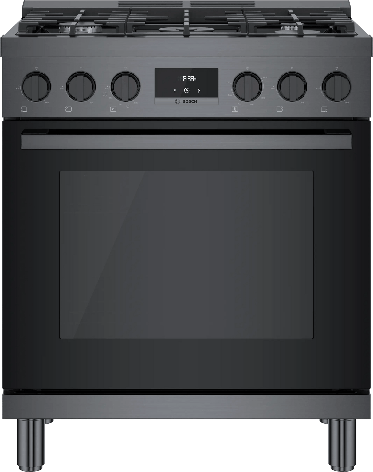 800 Series Gas Freestanding Range 30" Black Stainless Steel
