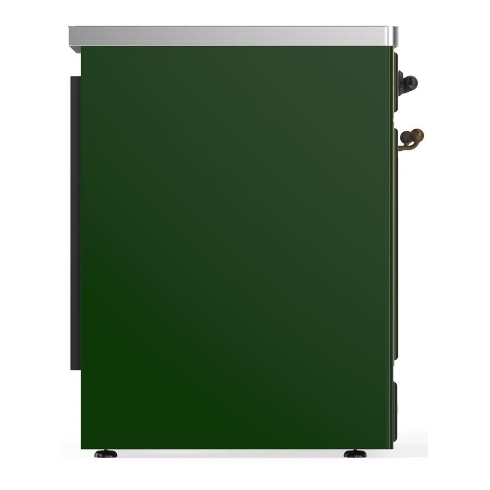 ILVE UMIB30NR3EGB Majestic III 30 inch Induction Range with 4 Elements, 4 cu. ft. Oven Capacity (Triple Glass Door, Emerald Green, Burnished)