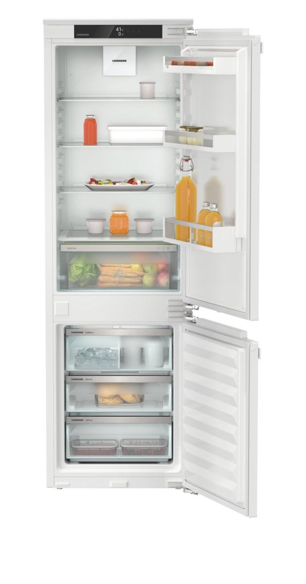 Integrable fridge-freezer with EasyFresh and NoFrost