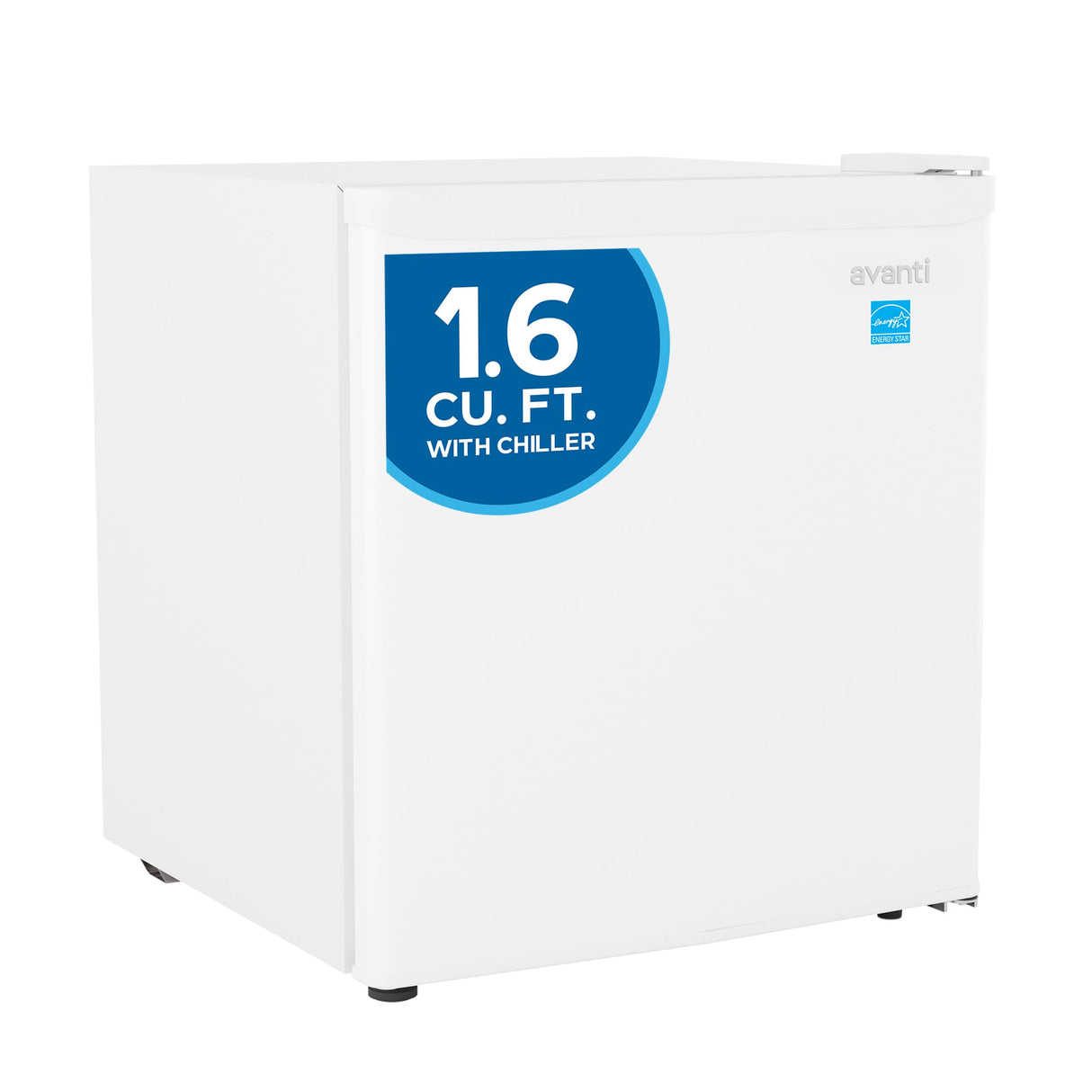 Avanti 1.6 Cu. Ft. Compact Refrigerator, Mini-Fridge, in White (AVRM16F0W)