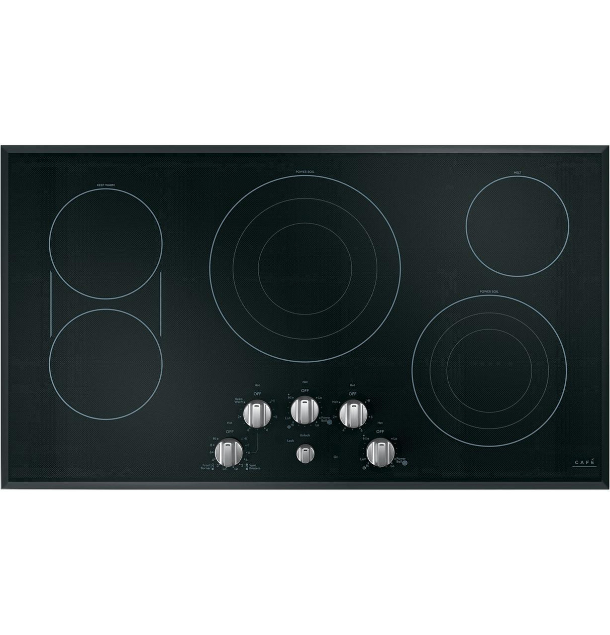 Café™ 36" Knob-Control Electric Cooktop