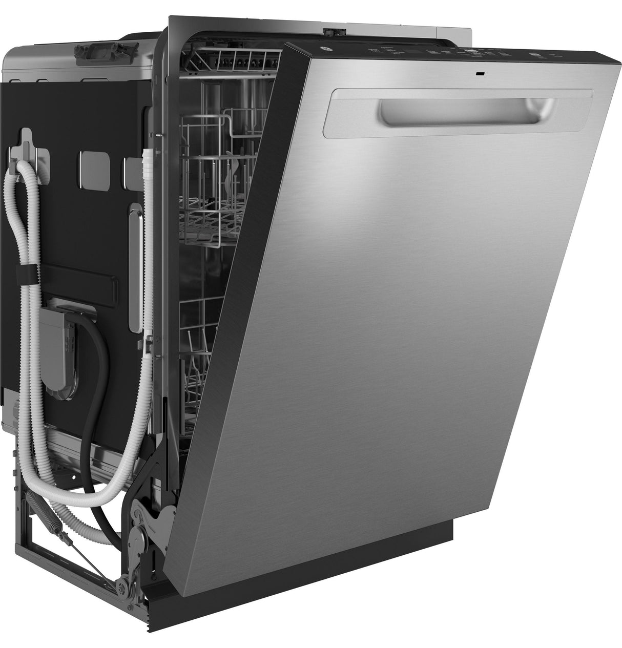 GE® ENERGY STAR® Fingerprint Resistant Top Control with Stainless Steel Interior Dishwasher with Sanitize Cycle