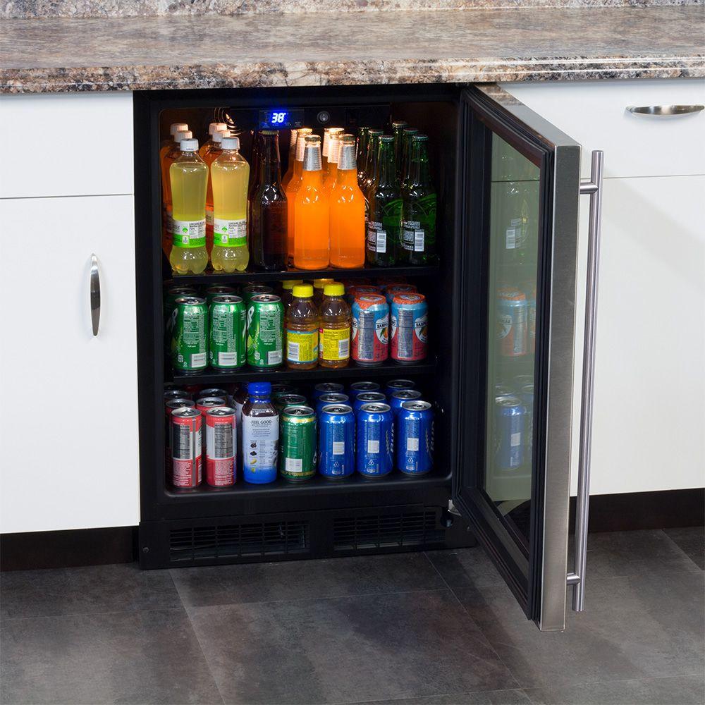 24-In Built-In High-Capacity Beverage Center with Door Swing - Right