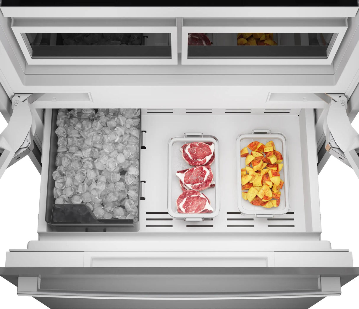Benchmark™ Built-in Bottom Freezer Refrigerator 36'' Softclose® Flat Hinge