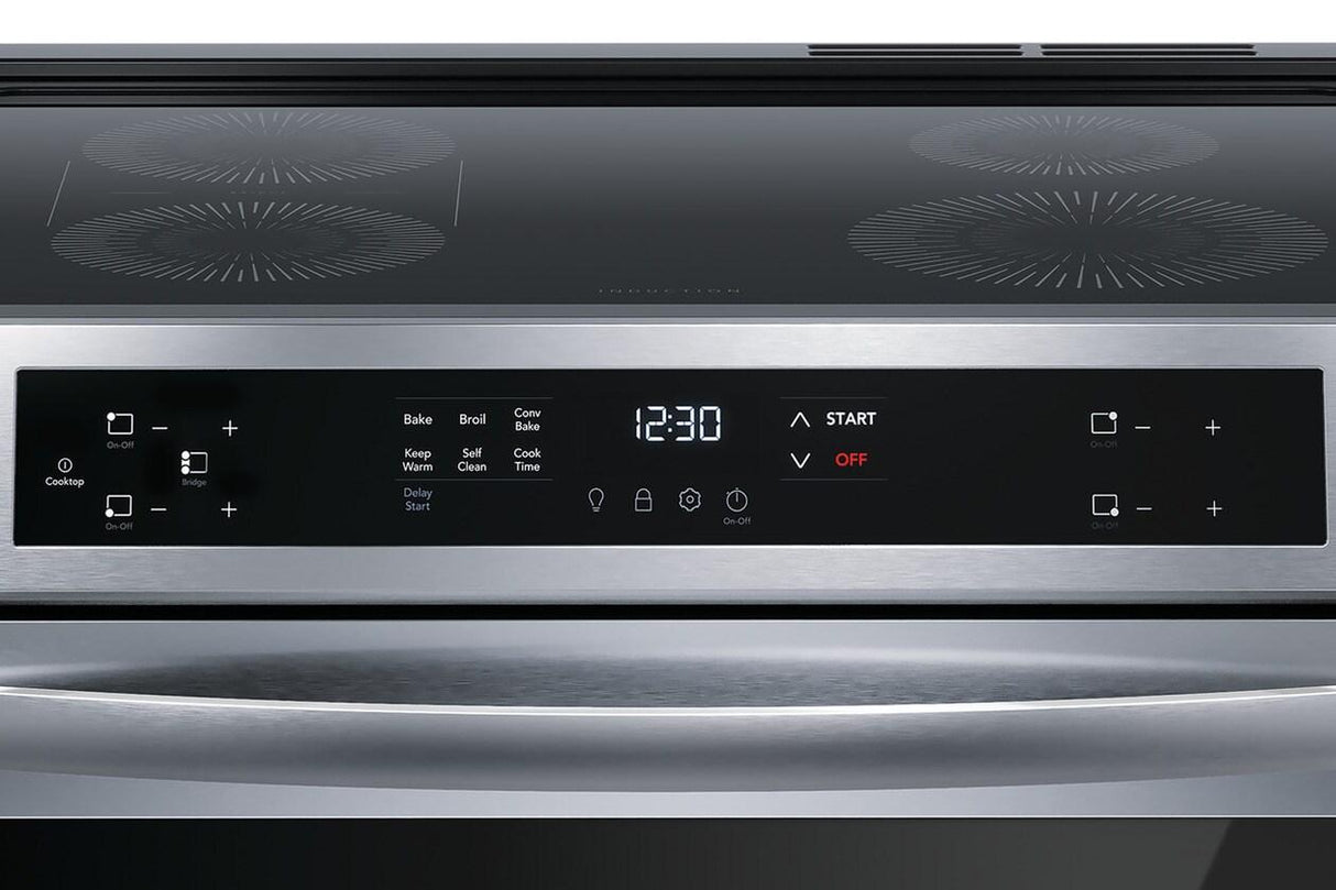 30" Front Control Induction Range with Convection Bake