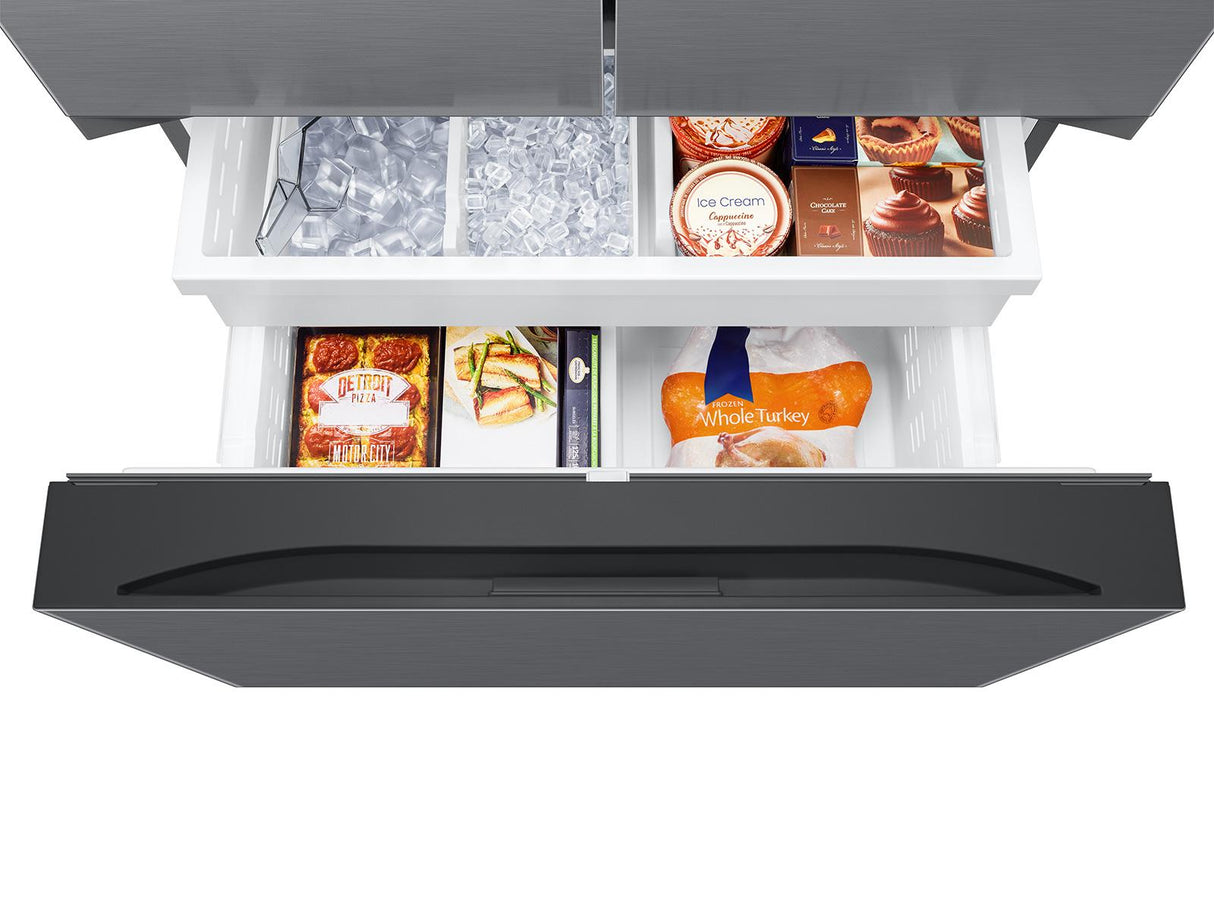 27 cu. ft. Counter Depth Mega Capacity 3-Door French Door Refrigerator with Dual Auto Ice Maker in a Stainless Look