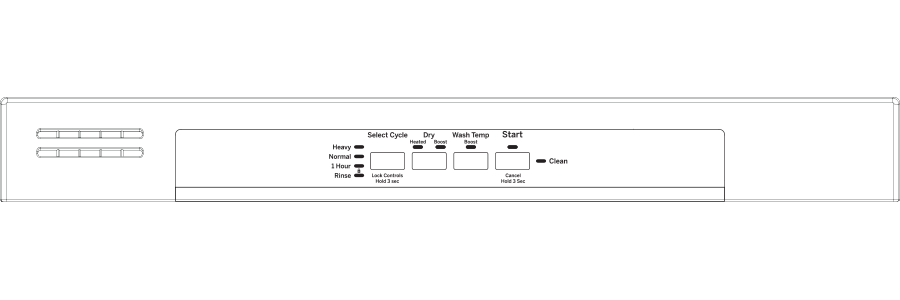GE® ENERGY STAR® Dishwasher with Front Controls