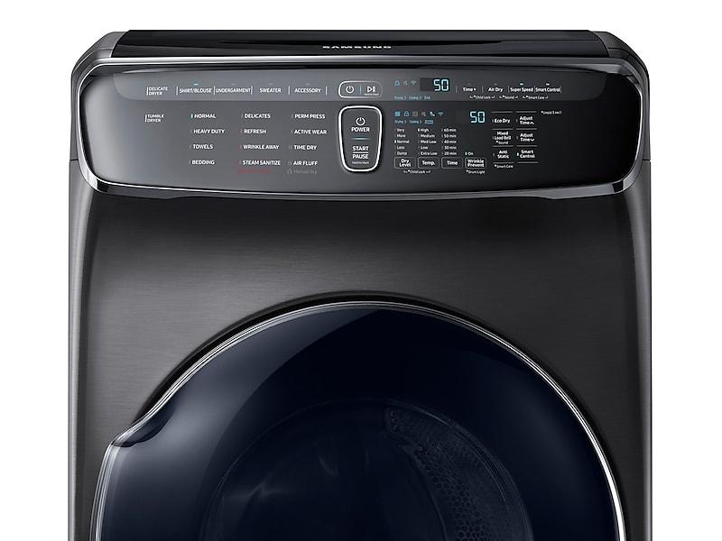 7.5 cu. ft. Smart Gas Dryer with FlexDry™ in Black Stainless Steel