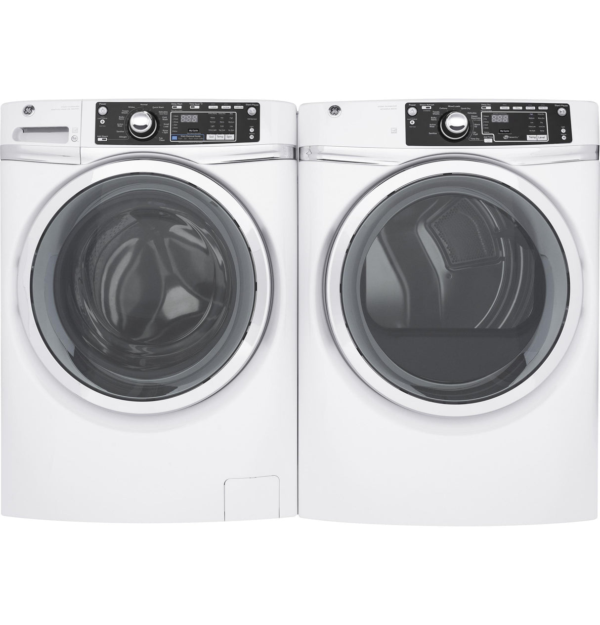 GE® 8.3 cu. ft. Capacity Front Load Electric ENERGY STAR® Dryer with Steam