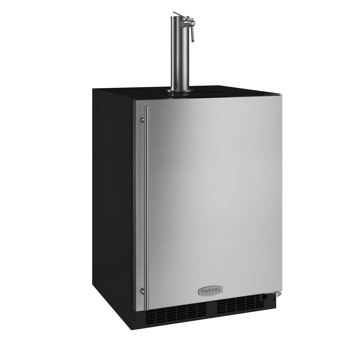 24-In Beverage Dispenser with Door Style - Stainless Steel, Door Swing - Right