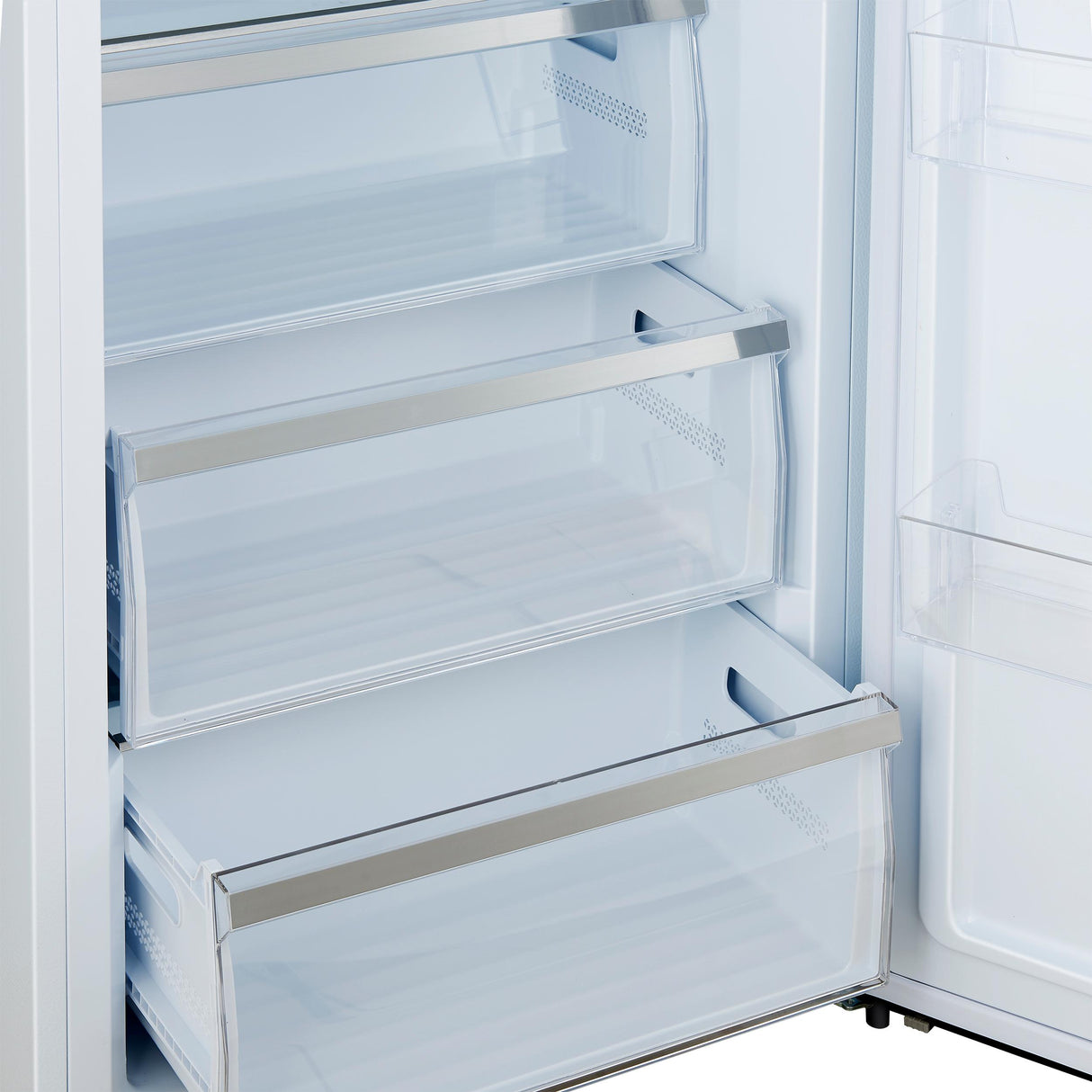 Forno Maderno 28-Inch Convertible Freezer/Refrigerator in White with Antique Brass Handle, 13.6 cu.ft. Right Swing