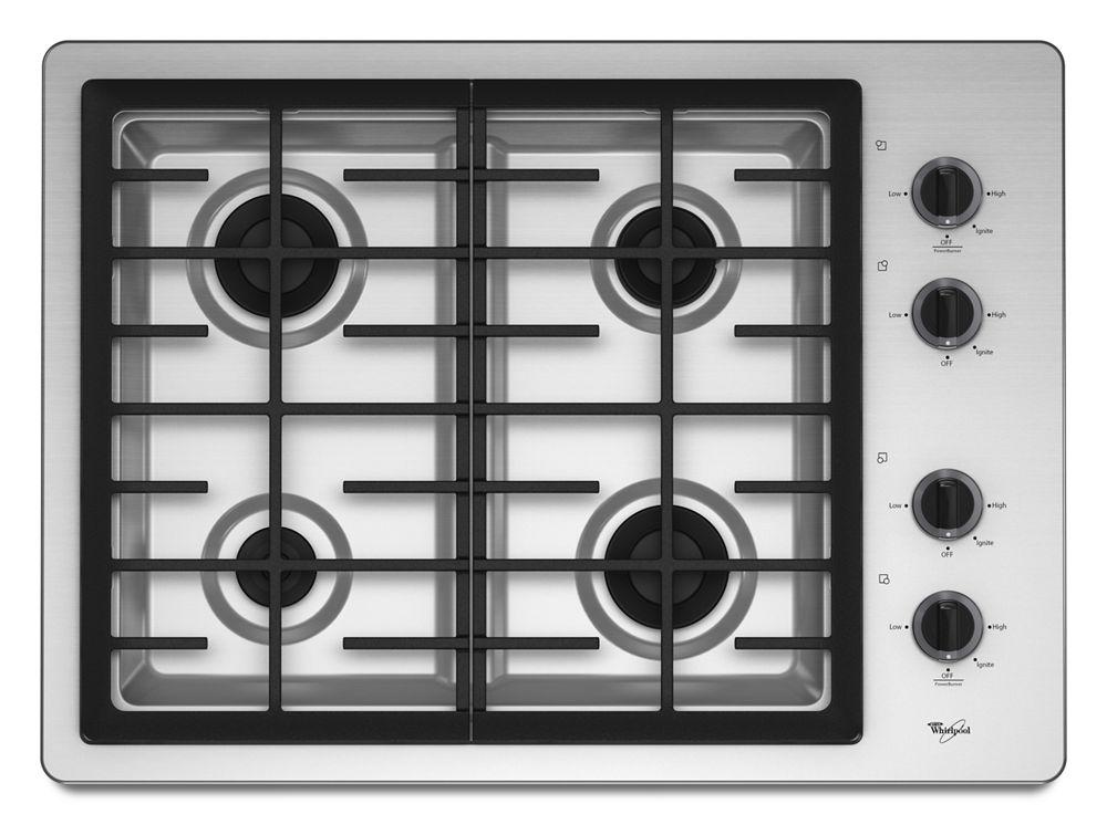 30-inch Gas Cooktop with two 12,500 BTU Power Burners