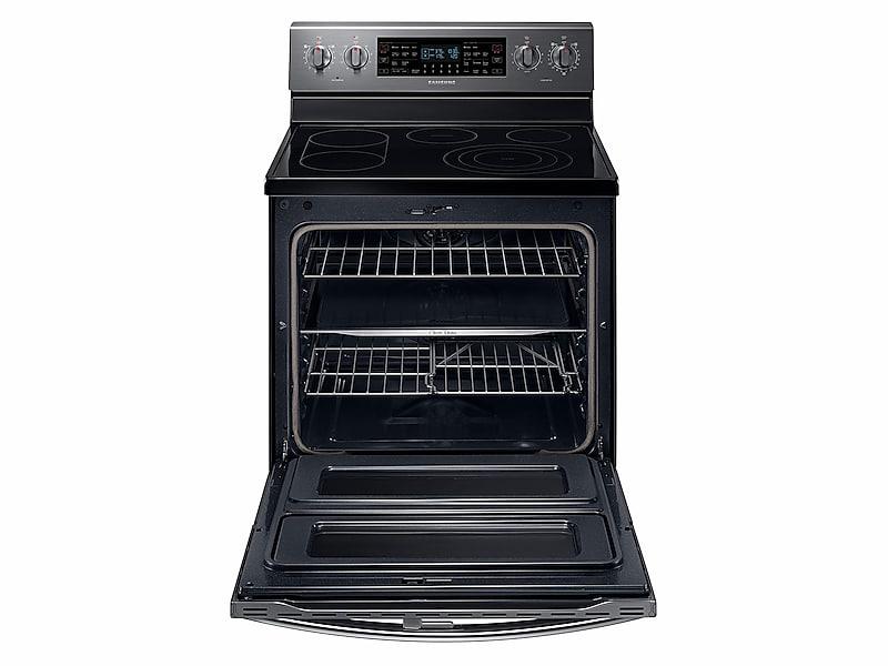 5.9 cu. ft. Freestanding Electric Range with Flex Duo™ & Dual Door in Black Stainless Steel