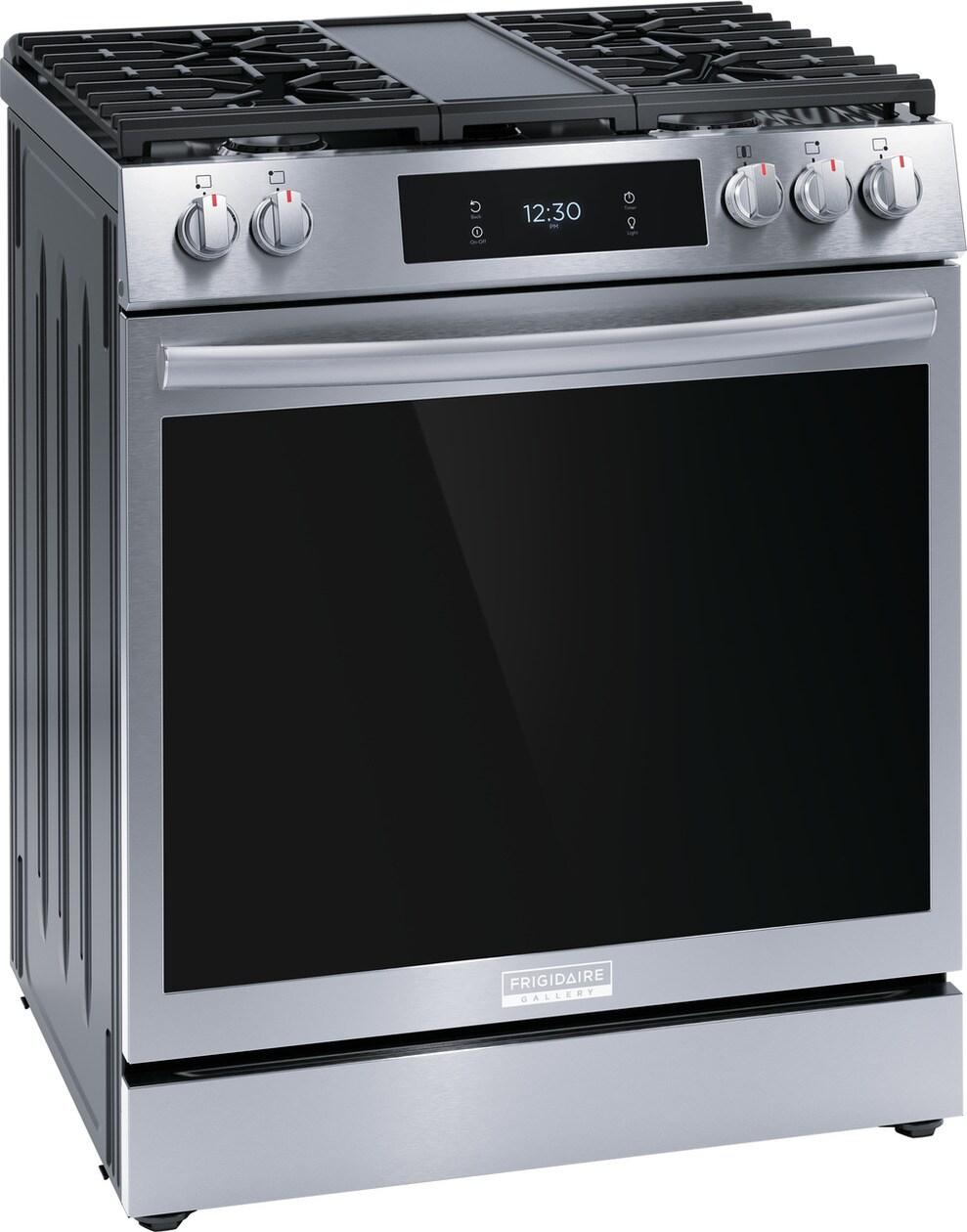 30" Front Control Gas Range with Total Convection