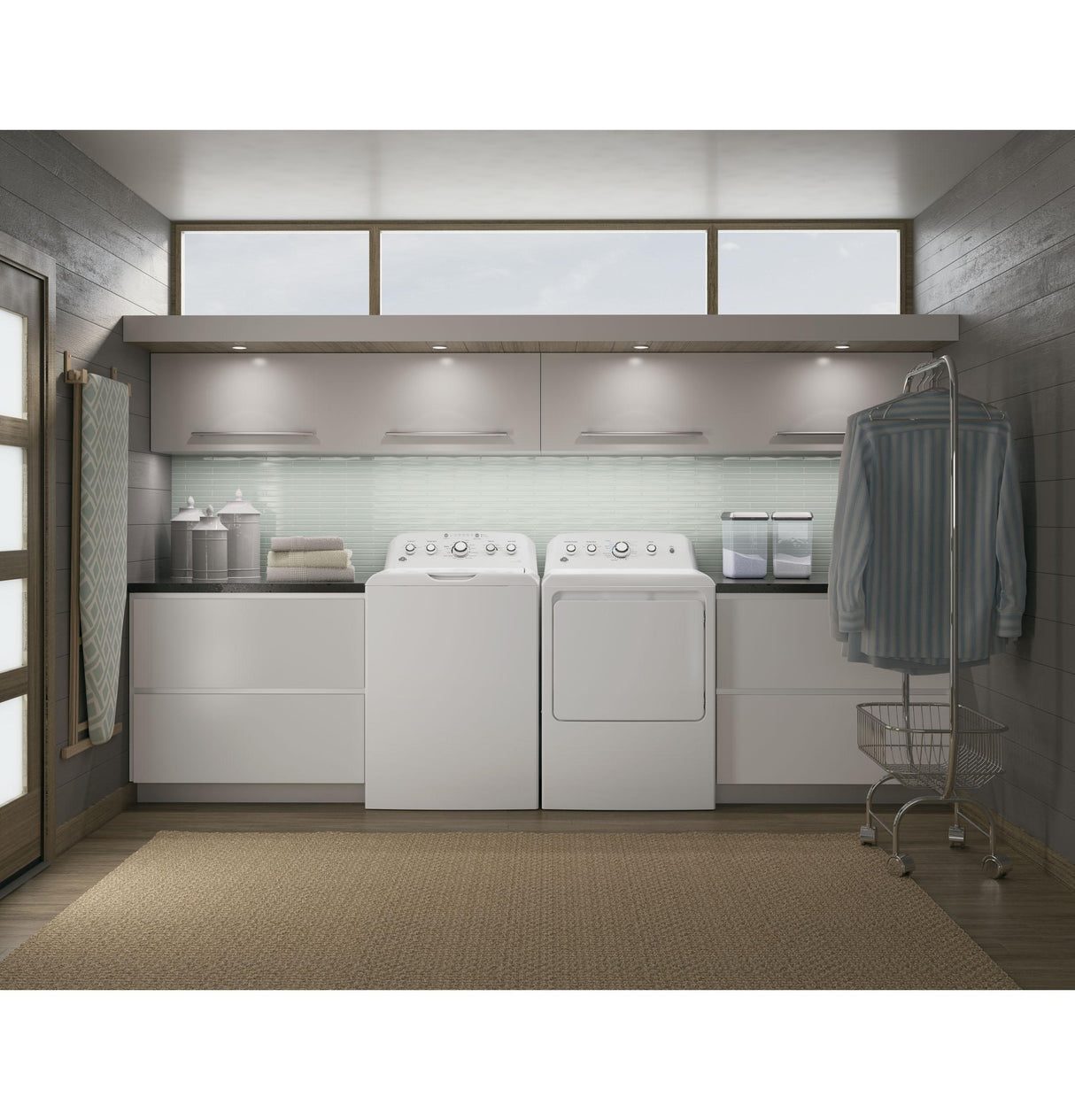 GE® 6.2 cu. ft. Capacity aluminized alloy drum Electric Dryer