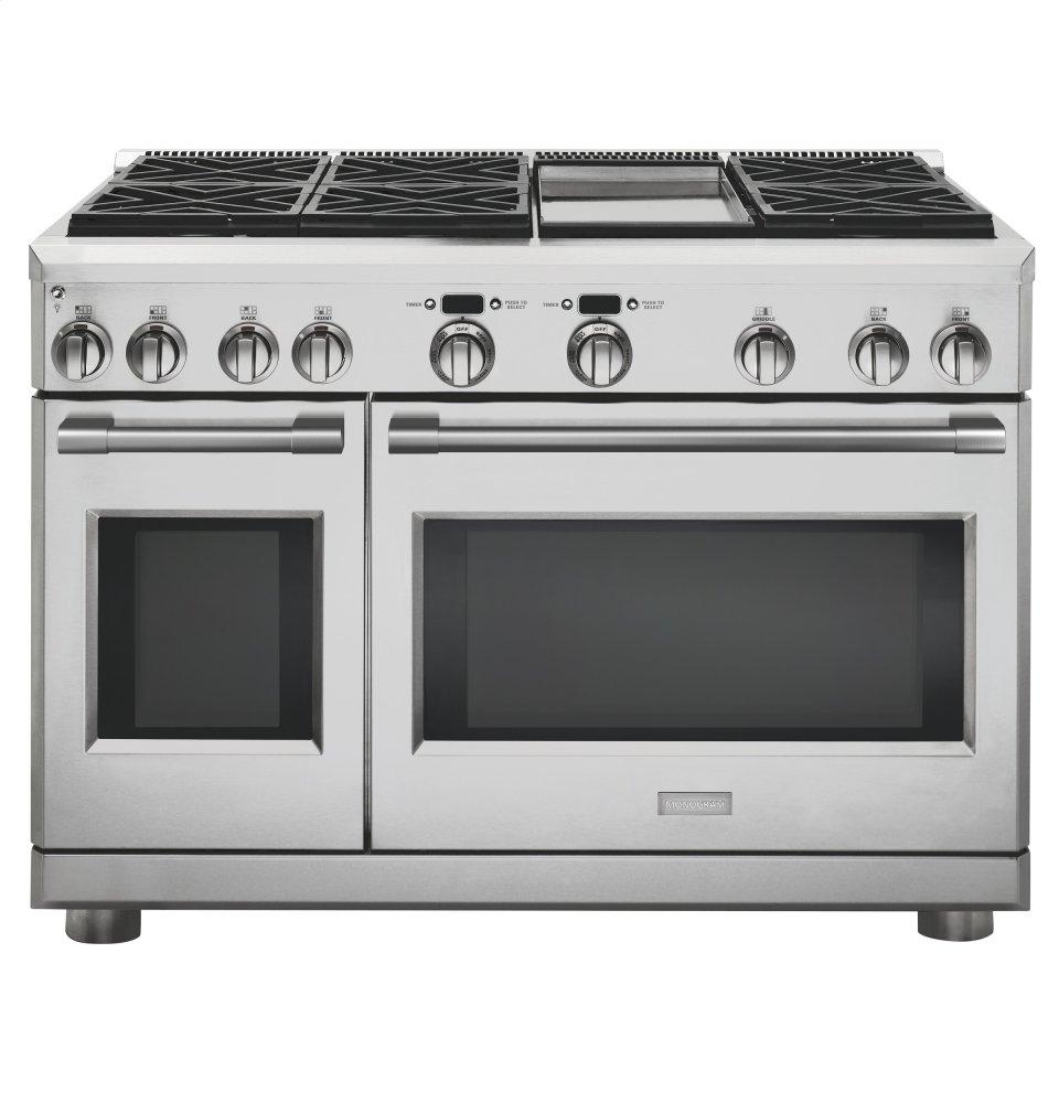 Monogram 48" All Gas Professional Range with 6 Burners and Griddle (Liquid Propane)