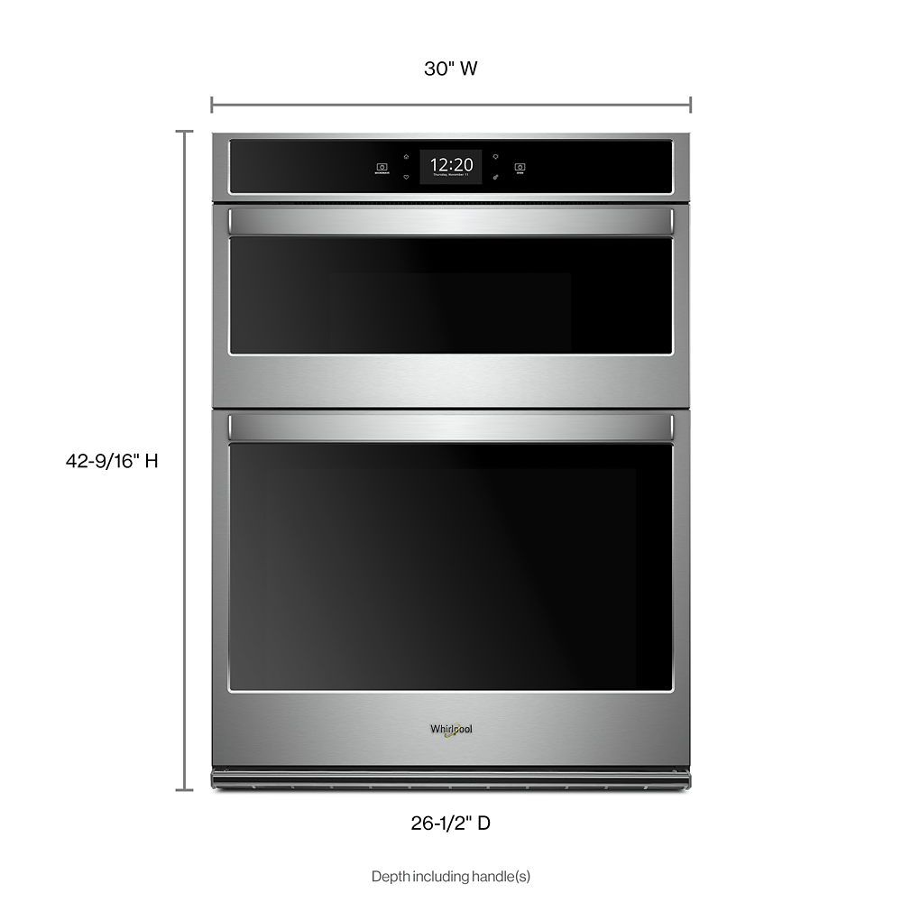 6.4 cu. ft. Smart Combination Convection Wall Oven with Air Fry, when Connected