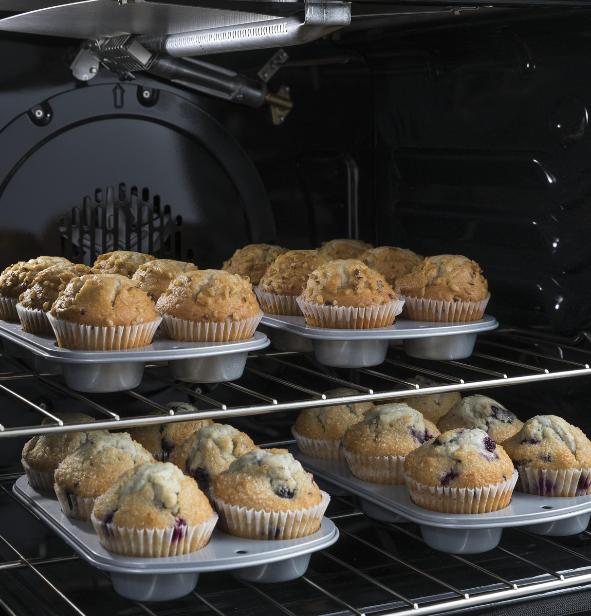 GE® 30" Slide-In Front-Control Convection Gas Range