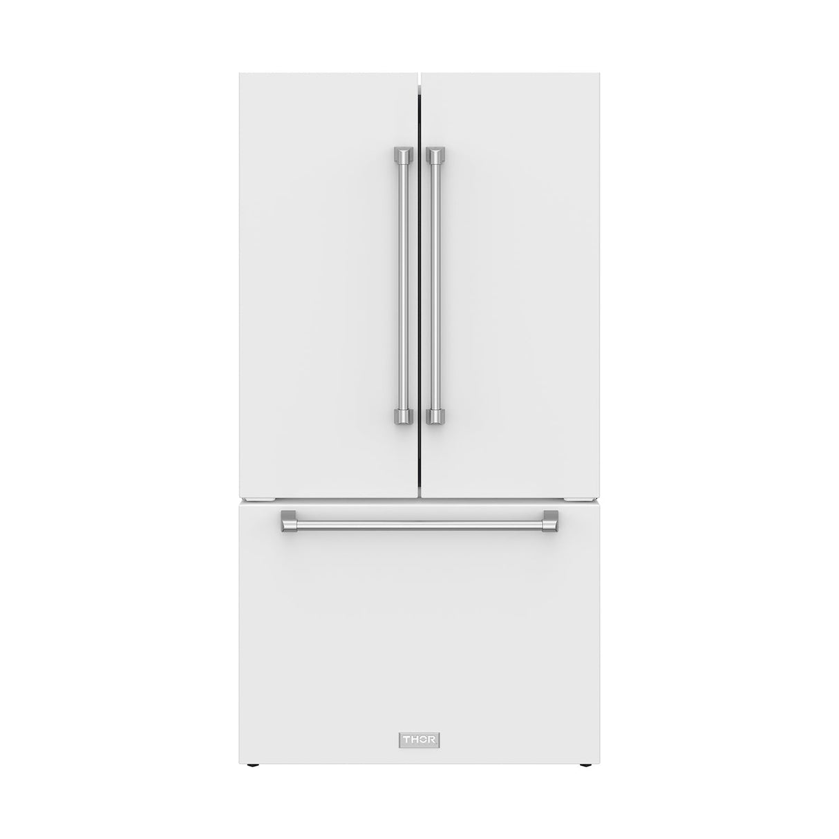 36 Inch Collection French Door Counter Depth Refrigerator With Ice Maker - White Gordon Ramsay Series