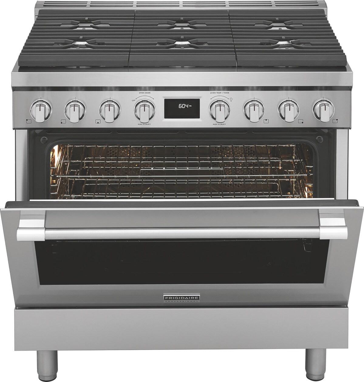 36" Dual-Fuel Freestanding Range