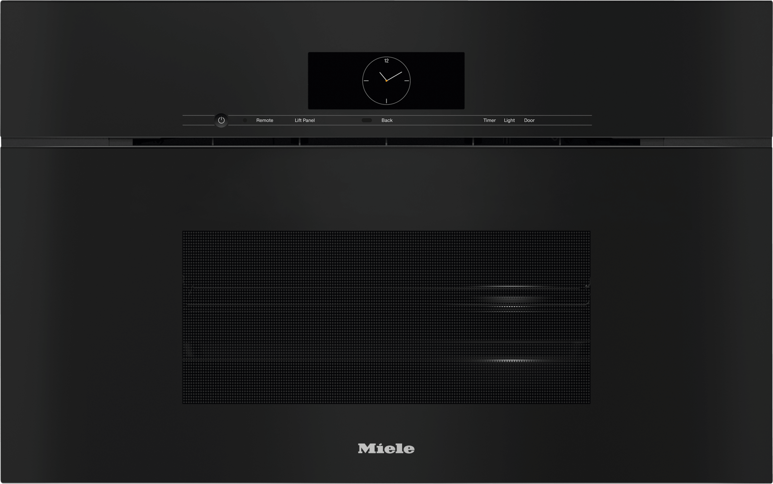 DGC 7870X Obsidian Black - 30" Handleless compact Combi-Steam Oven XL for steam cooking, baking, roasting with roast probe + menu cooking.